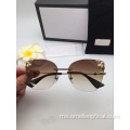 Classic Retro Oval Cunglasses For Female